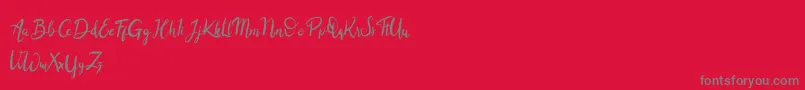 Balingkang Font – Gray Fonts on Red Background