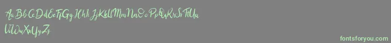 Balingkang-Schriftart – Grüne Schriften auf grauem Hintergrund
