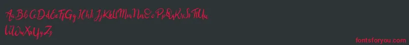 Balingkang Font – Red Fonts on Black Background