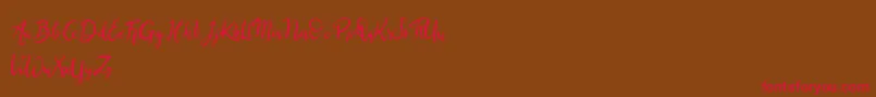Balingkang Font – Red Fonts on Brown Background