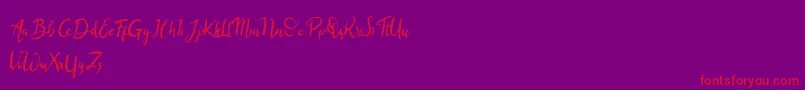 Balingkang Font – Red Fonts on Purple Background
