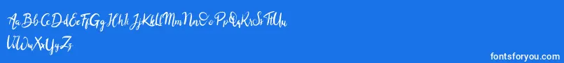 Balingkang Font – White Fonts on Blue Background