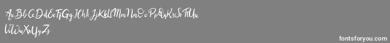 Balingkang Font – White Fonts on Gray Background