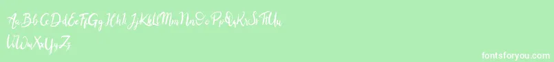 Balingkang Font – White Fonts on Green Background