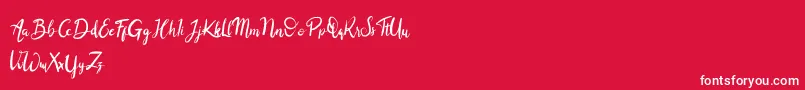 Balingkang Font – White Fonts on Red Background