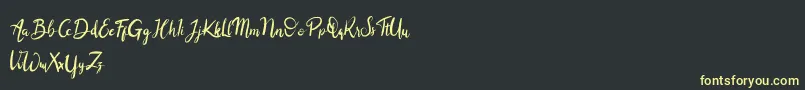 Balingkang-Schriftart – Gelbe Schriften auf schwarzem Hintergrund