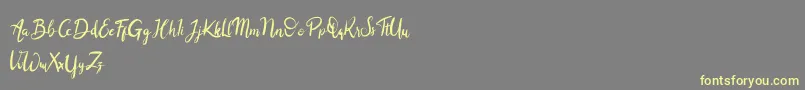Balingkang Font – Yellow Fonts on Gray Background