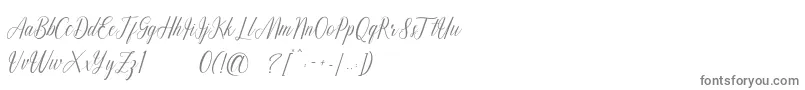 フォントBalithya dd – 白い背景に灰色の文字