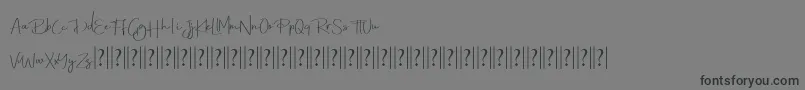 Ballegria Font – Black Fonts on Gray Background