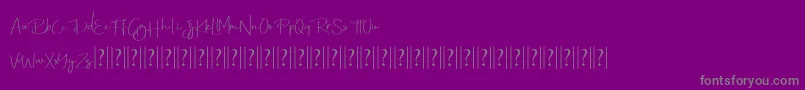 Шрифт Ballegria – серые шрифты на фиолетовом фоне