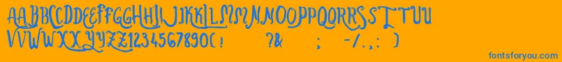 Подробнее о шрифте Ballistic Шрифт Ballistic – синие шрифты на оранжевом фоне