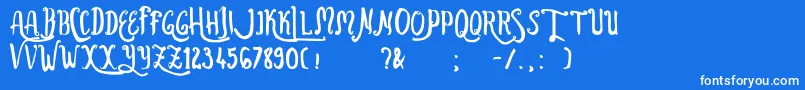 Saiba mais sobre a fonte Ballistic Fonte Ballistic – fontes brancas em um fundo azul