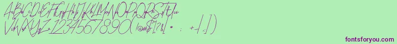fuente BallistickDemoVersion – Fuentes Moradas Sobre Fondo Verde