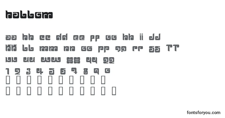 Шрифт BALLOM   (120565) – алфавит, цифры, специальные символы