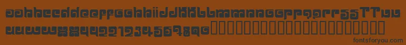 BALLOM   Font – Black Fonts on Brown Background