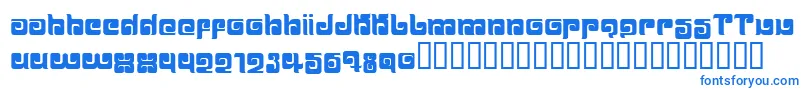 BALLOM   Font – Blue Fonts on White Background