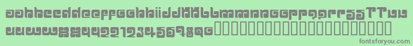 BALLOM   Font – Gray Fonts on Green Background