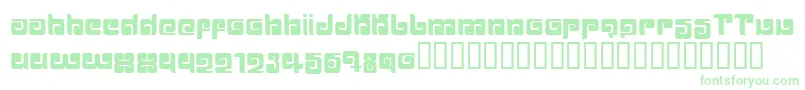 BALLOM  -Schriftart – Grüne Schriften auf weißem Hintergrund