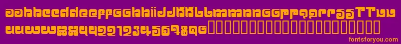 BALLOM   Font – Orange Fonts on Purple Background