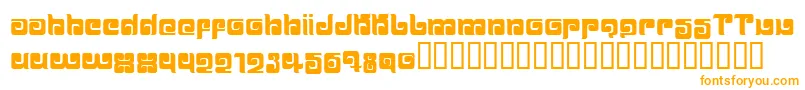Шрифт BALLOM   – оранжевые шрифты