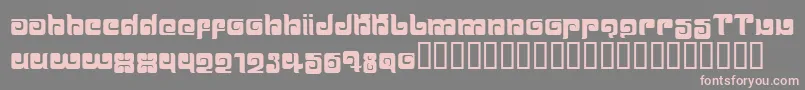 Шрифт BALLOM   – розовые шрифты на сером фоне