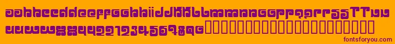 BALLOM   Font – Purple Fonts on Orange Background