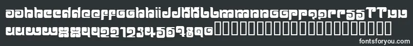 Шрифт BALLOM   – белые шрифты на чёрном фоне
