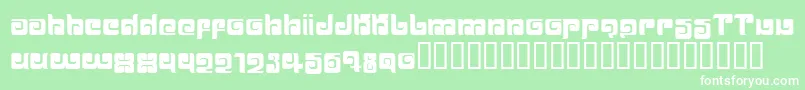 BALLOM   Font – White Fonts on Green Background