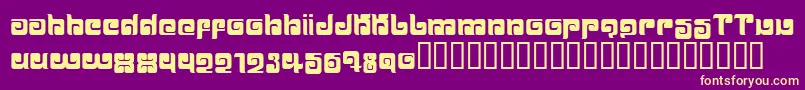 BALLOM   Font – Yellow Fonts on Purple Background