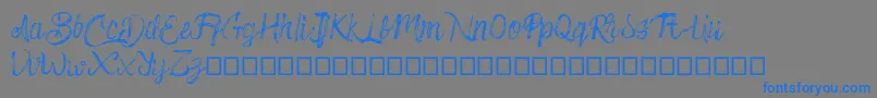 Ballone-Schriftart – Blaue Schriften auf grauem Hintergrund