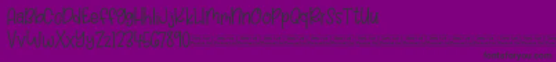 Balloon Bash Demo Font – Black Fonts on Purple Background