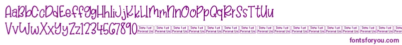 Balloon Bash Demo Font – Purple Fonts on White Background
