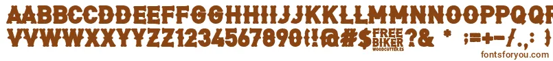 FreeBiker Font – Brown Fonts