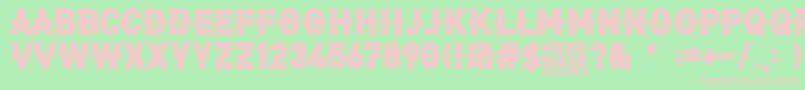 FreeBiker Font – Pink Fonts on Green Background