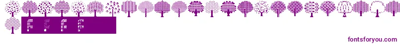 BalloonTrees Font – Purple Fonts