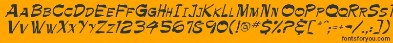 BALLOT   Font – Black Fonts on Orange Background