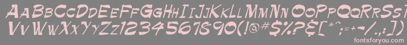 BALLOT   Font – Pink Fonts on Gray Background