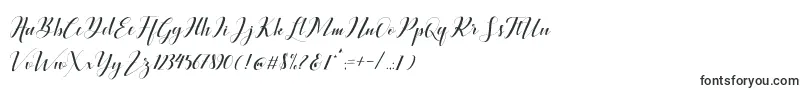 Шрифт Ballqis Script – узкие шрифты