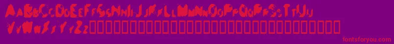 BALLS    Font – Red Fonts on Purple Background