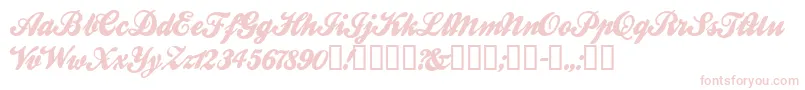 BALLW    Font – Pink Fonts on White Background