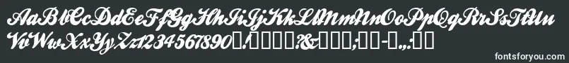 BALLW   -Schriftart – Weiße Schriften
