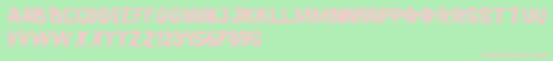 Balmy Beta Font – Pink Fonts on Green Background
