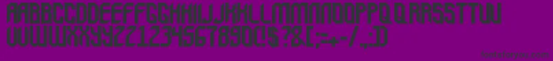 Balox Font – Black Fonts on Purple Background