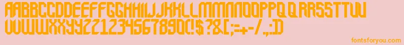 Balox Font – Orange Fonts on Pink Background