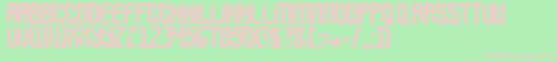 Balox Font – Pink Fonts on Green Background