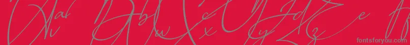 fuente Baltimore Bold   Italic – Fuentes Grises Sobre Fondo Rojo