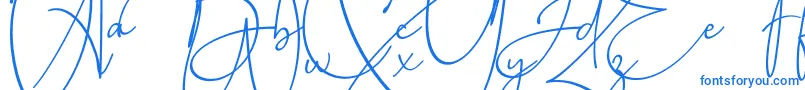 Baltimore Bold-Schriftart – Blaue Schriften