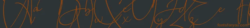Baltimore Bold Font – Brown Fonts on Black Background