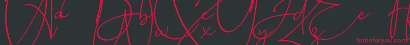 Baltimore Bold Font – Red Fonts on Black Background