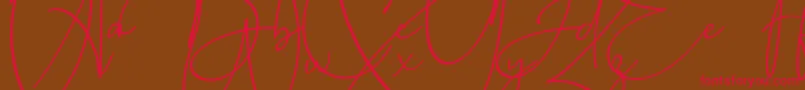Baltimore Bold Font – Red Fonts on Brown Background